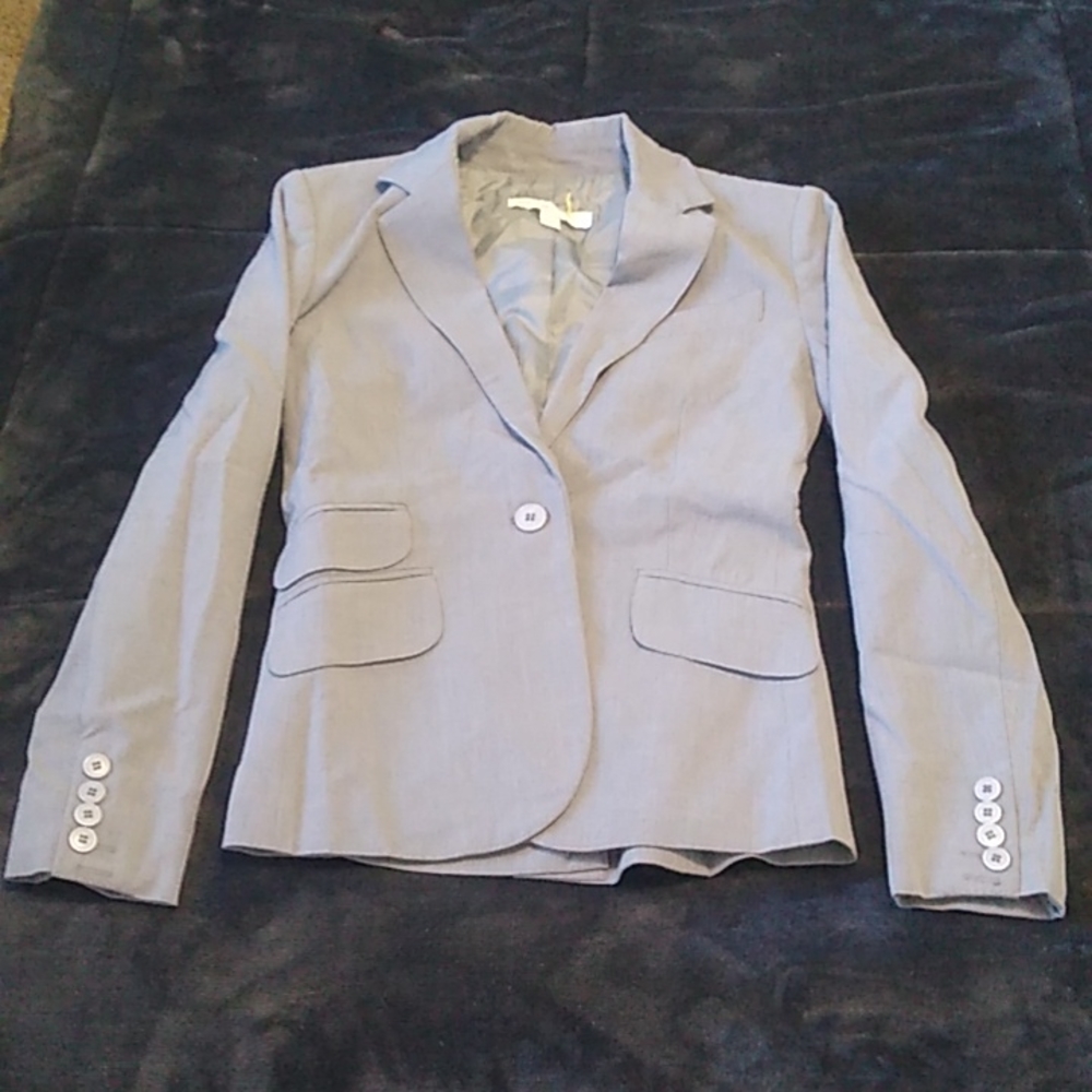 New York & Company Light Gray Blazer